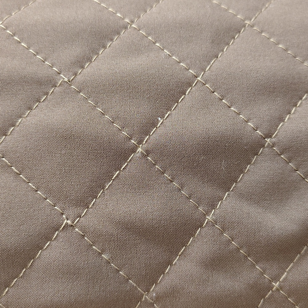 MarleyLilly Brown and Cream Quilted Fleece Pullover - Picture 5 of 11